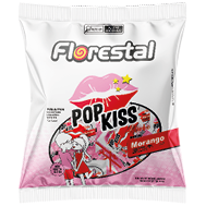Embalagem do Pop Kiss Selinho 10 g display 50 × 10 g (500 g) - Florestal