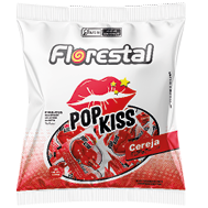 Embalagem do Pop Kiss Cereja 10 g display 50 × 10 g (500 g) - Florestal