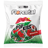 Embalagem do Pop Kiss Melancia 10 g display 50 × 10 g (500 g) - Florestal