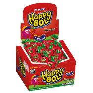 Embalagem do Happy Bol Morango 3 g display 47 × 3 g (140 g) - Florestal