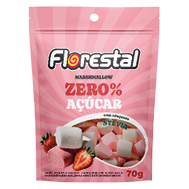 Embalagem do Marshmallow Zero % Açúcar Morango display 28 × 2.5 g (70 g) - Florestal