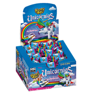 Embalagem do Happy Bol Unicórnios Algodão Doce 3 g display 47 × 3 g (140 g) - Florestal