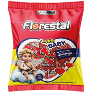 Embalagem do Flopito Baby Coração Morango 4 g display 100 × 4 g (400 g) - Florestal