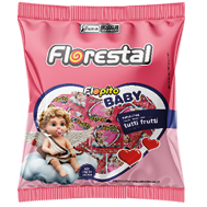 Embalagem do Flopito Baby Coração Tutti Frutti 4 g display 50 × 4 g (200 g) - Florestal