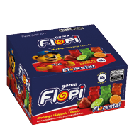 Gomas Flopi Sortidas 10 g display 25 × 10 g (250 g)