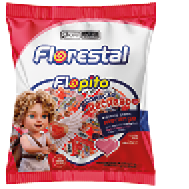 Flopito Coração Morango Recheado 10 g display 40 × 10 g (400 g)