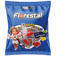 Flopito Coração Colorido 10 g display 50 × 10 g (500 g)