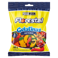 Embalagem do Gomas Mix Sortido 60 g embalagem de 60 g - Florestal