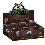 Embalagem do Bombom Hollander Trufado Café display 18 × 25 g (450 g) - Florestal