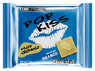 Embalagem do Chocolate Pop Kiss Branco 60 g - Florestal