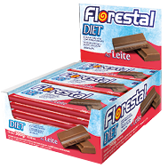Embalagem do Chocolate Florestal Diet ao Leite sem açúcar display 15 × 20 g (300 g) - Florestal