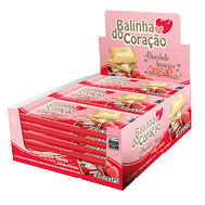 Embalagem do Chocolate Balinha do Coração Branco display 15 × 20 g (300 g) - Florestal