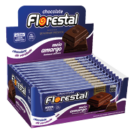 Embalagem do Chocolate Florestal Meio Amargo display 12 × 80 g (960 g) - Florestal