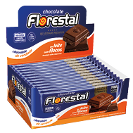 Embalagem do Chocolate Florestal ao Leite com Flocos display 12 × 80 g (960 g) - Florestal