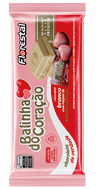 Embalagem do Chocolate Balinha do Coração Branco 80 g - Florestal