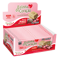Chocolate Balinha do Coração Branco display 12 × 80 g (960 g)