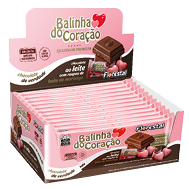 Embalagem do Chocolate Balinha do Coração ao Leite display 12 × 80 g (960 g) - Florestal