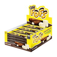 Embalagem do Choco Fofs Stick com Marshmallow de Banana display 16 × 18 g (288 g) - Florestal
