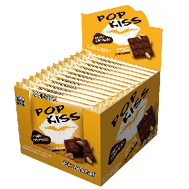 Embalagem do Chocolate Pop Kiss ao Leite com Amendoim display 12 × 60 g (720 g) - Florestal