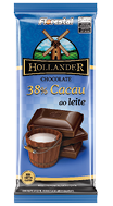 Embalagem do Chocolate Hollander ao Leite 38% Cacau 80 g - Florestal