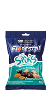 Embalagem do Drágeas de Chocolate Spik's com Amendoim 40 g - Florestal