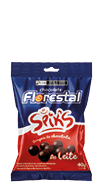 Embalagem do Drágeas de Chocolate Spik's ao Leite 40 g - Florestal