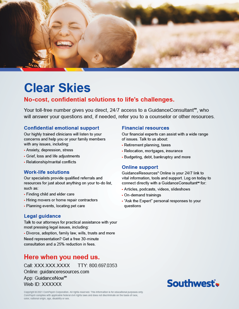 Southwest Airlines Program Flyer and Poster