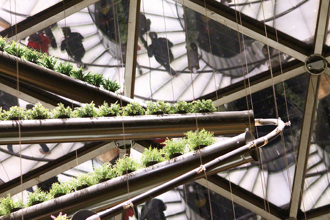 Milan, Italy, October 28 2015: Belgian Pavilion interior in Expo Milano 2015.