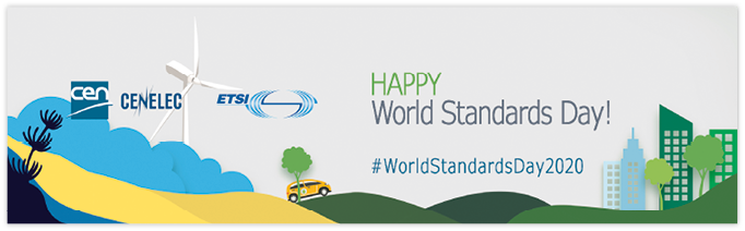 Graphic Banner World Standards Day 14 october.