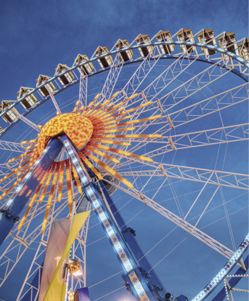 Ferris Wheel at the Oktoberfest in Munich, Germany.