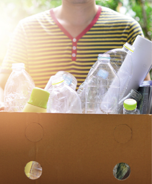 Garbage for recycling concept reuse and recycle.