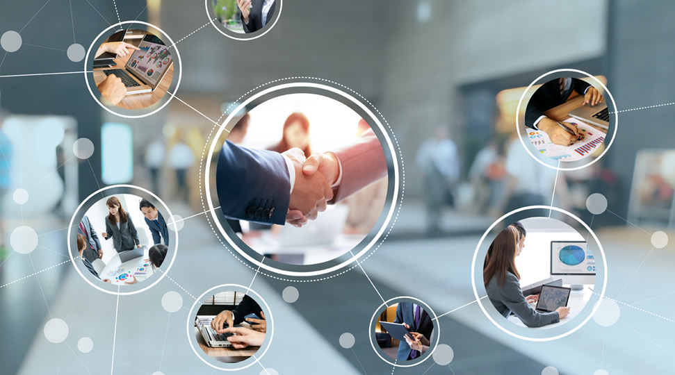 Business network concept.